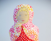 Soft handmade stuffed heirloom qual ity baby doll. Matryoshka inspired ...