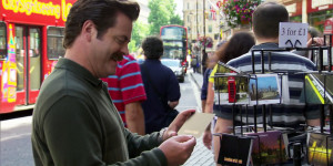 Ron Swanson is not impressed with the London Tower.Ron Swanson: “You ...