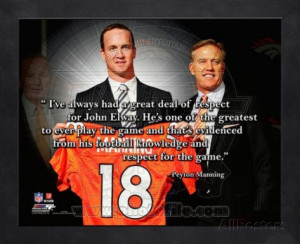 Peyton Manning ProQuote Framed Memorabilia