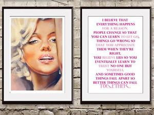 hot-pink-zebra-Marilyn-Monroe-Original-quote-Art-Print-Poster-wall ...