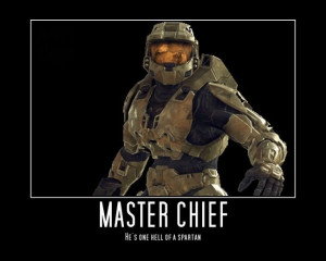 motivational poster of The Master Chief from Halo That I just made