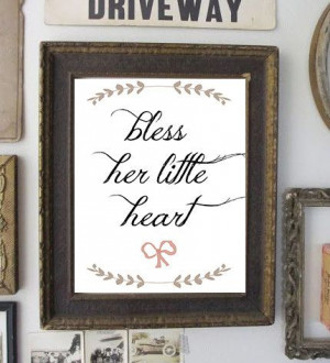 Bless Her Little Heart Printable Southern by HaileyBerryDesign, $4.00