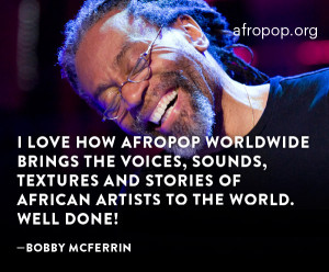 Bobby McFerrin Afropop Quote