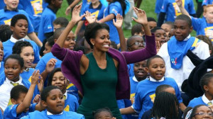 Michelle Obama Helps Break Guinness World Record for Jumping Jacks