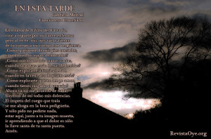 August 02: En Esta Tarde (Spanish) - Gabriela Mistral