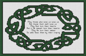 Cross Stitch Patterns > Sayings/Samplers > Irish Celtic Blessing ...