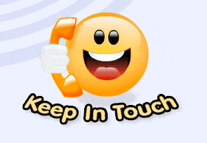 Smiley says keep in touch