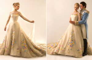 Cinderella 2015 Wedding Dress, images from Vanity Fair.