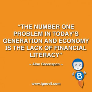 The number one problem in today's generation and economy is the lack ...