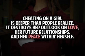 cheating on a girl