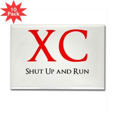 Cute Cross country running quotes Rectangle Magnet (10 pack)