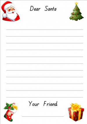 Letter To Santa Writing Paper from Our Worldwide Classroom