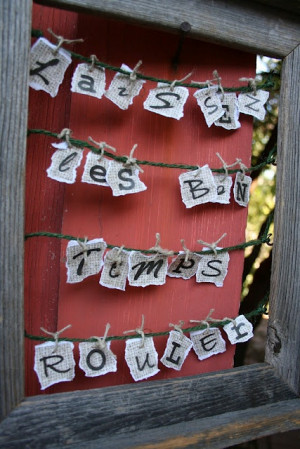 Interchangeable quote frame DIY