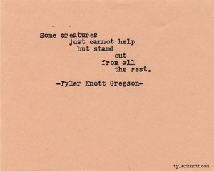 Through Tyler Knott Gregson’s Eyes