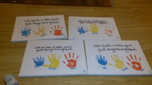 ... quote travel handprint gift grandparents my 3 children :) rainbow