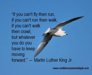 If you can’t fly then run, if you can’t run then walk, if you can ...