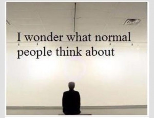 What do normal people think about?
