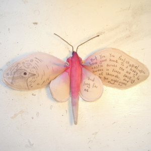 So I thought I would illustrate it onto a moth....
