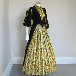 Vintage Theatre Costume Medieval Renaissance Gown Dress with Open ...