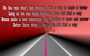 Song Lyric Quotes In Text Image: Love Will Find A Way – Christina
