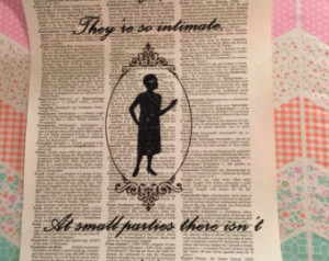 . Jordan Baker . great gatsby quote. old dictionary print. gatsby ...