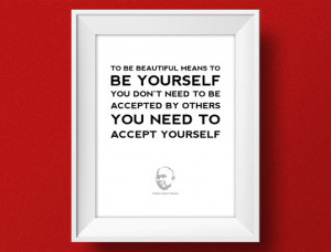 Thich Nhat Hanh Quote Print - Be yourself - Buddhist Quote Buddhism ...
