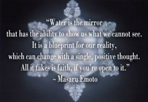 Waterscenes Water Dr Masaru Emoto Is Well Known Worldwide Due To His ...