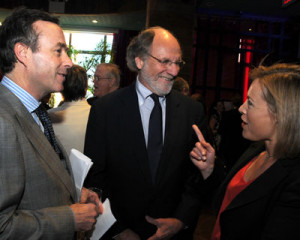 Lionel Barber Jon Corzine and Gillian Tett