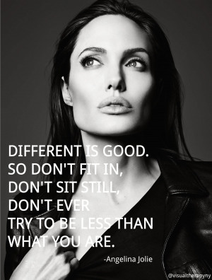 Angelina Jolie Quote Visual Therapy