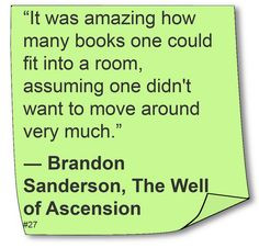 Brandon Sanderson - #Quote #Reading #Humor