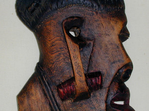 African Elephant Wood Carving