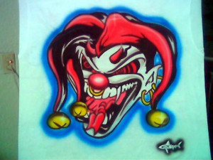 EVIL JOKER AIRBRUSH Picture