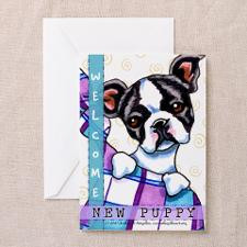 Boston Terrier Congratulations New Puppy Card for