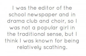 Tina Fey (Yearbook editor, cheerleader, and band geek. No wonder she ...