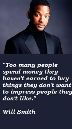 ... buy things with $ they don't have to impress ppl they don't like More