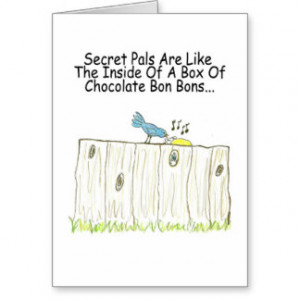 Secret Pal Cards, Secret Pal Card Templates, Postage, Invitations ...