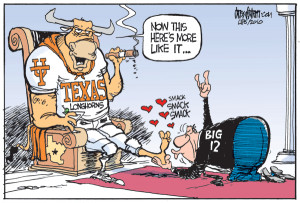 cartoon texas longhorn
