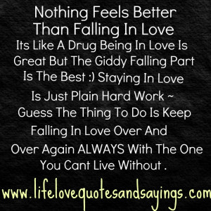 Status Quotes About Love Gallery: Nothing Feels Better Than Falling In ...