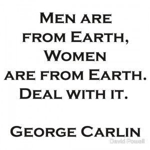 David Powell › Portfolio › Men & Women, George Carlin quote