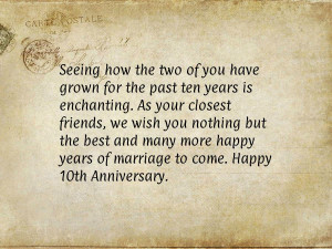 10th Wedding Anniversary Quotes http://anniversaryquotes.net/quote ...