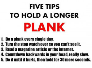 Five Tips to Hold a Longer Plank