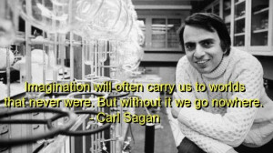 Carl sagan, quotes, sayings, on imagination, best quote, wisdom
