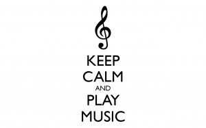 Keep Calm And Play Music Carry Image Generator