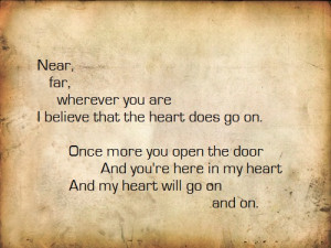 Celine Dion- My Heart Will Go On