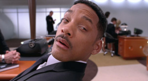 Photo of Will Smith, portraying Agent J , from 