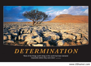 Determination quote with image