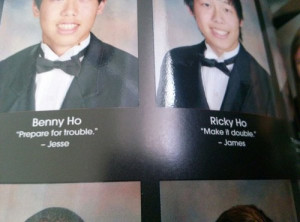 Sets Of Twins Who Used Their Yearbook Real Estate Wisely
