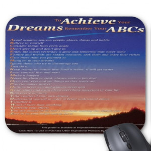 To Achieve Your Dreams...(shooting star) mousepad