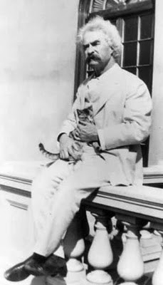 Mark Twain and Kitten