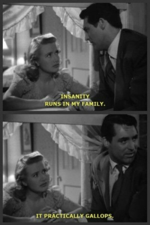 Cary Grant / Mortimer Brewster (Arsenic and Old Lace, 1944) One of my ...